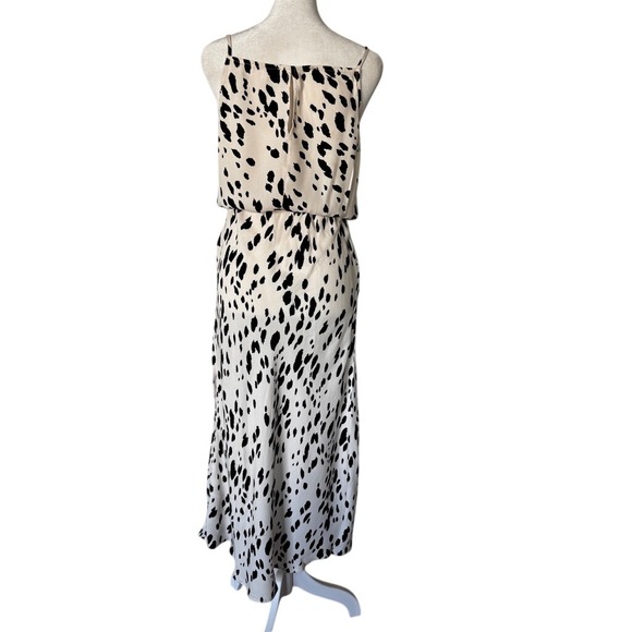 Reformation Dress Size 6 Animal Print Maxi  Spaghetti Strap Faux Wrap Skirt - Picture 9 of 12